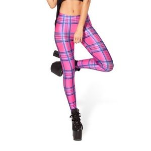 BlackMilk Tartan Barbie Leggings